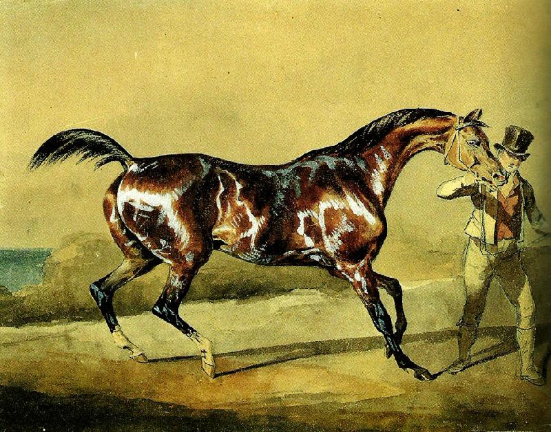 charles emile callande cheval a' l' entrainement Germany oil painting art
